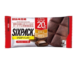 UHA味覚糖 SIXPACK 低糖質プロテインバー（チョコレート味）
