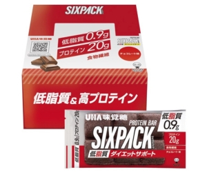 UHA味覚糖 SIXPACK低脂質プロテインバー チョコレート味